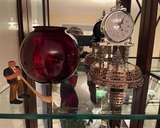 103. Six total  shelves of dishes and decorative items $70