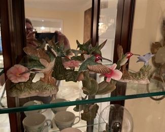 103. Six total  shelves of dishes and decorative items $70