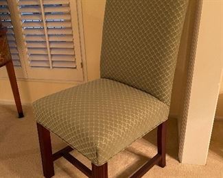 105. Green side chair $25