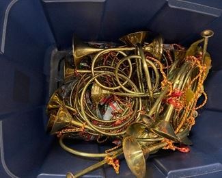 108. SIMILAR ITEMS, SO PLEASE MAKE SURE YOU ARE CLEAR OF THE ITEM NUMBER.                                       Two tubs of mostly Christmas items.  The top layer is shown but each tub has a lot of what you see here.  Tubs are included as well. $50 both