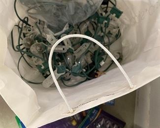 111. SIMILAR ITEMS, SO PLEASE MAKE SURE YOU ARE CLEAR OF THE ITEM NUMBER.                                       Two tubs of mostly Christmas items.  The top layer is shown but each tub has a lot of what you see here.  Tubs are included as well. $65 both