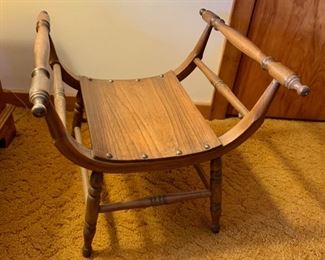 CLEARANCE  !  $16.00 NOW, WAS $50.00..............Unique Curved Handled Stool (P194)