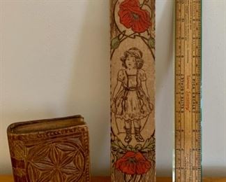 $40.00.................Vintage Flemish Pencil Box and more (P167)