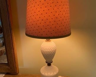 $30.00.................Pair of Milk Glass Lamps (P415)