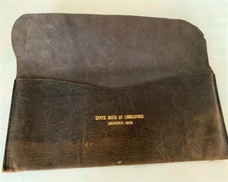 CLEARANCE  !  $5.00 NOW, WAS $16.00.................State Bank of Lanesboro Bank Bag (P417)