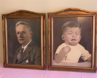 CLEARANCE  !  $8.00 NOW, WAS $25.00................... Pair of Vintage Frames 13" x 18" (P513)