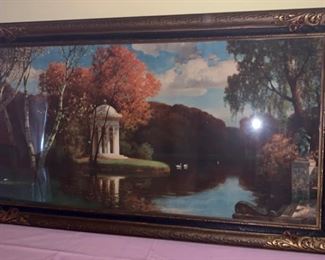 HALF OFF !  $75.00 NOW, WAS $150.00...................Very Large Hermann Rudisuhli Print 45" x 26" (P521)