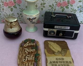$12.00...............Cash Box, Vase and more (P733)
