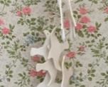 CLEARANCE  !  $8.00 NOW, WAS $25.00...............Large Ceramic Dove Wind Chime, 51" tall (P837)