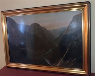 $80.00..................Large Colorized Picture in Norway from 1921 , Bue Photography , 41" x 30" (P862)