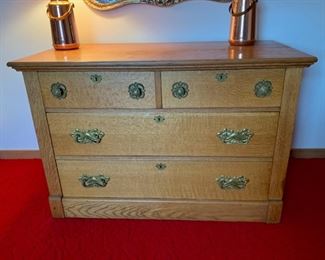 REDUCED!  $75.00 NOW, WAS $100.00..................Antique Chest of Drawers 45" x 22", 29 1/2" tall (P920)