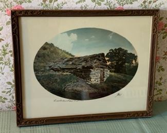 $50.00....................The Old Blacksmith Shop Near Lanesboro MN , Colorized Picture from Bue Photography 1935, 15" x 12 1/2" (P1006)