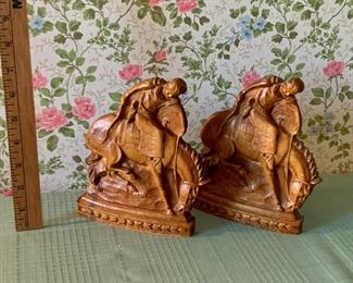 $40.00...............Western Cowboy and Horse Bookends (P1013)