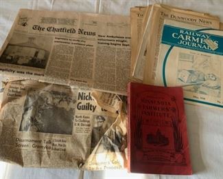 CLEARANCE  !  $5.00 NOW, WAS $20.00............Minnesota Farmers Institute 1903 and vintage papers and journals (P1084)