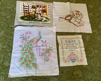 HALF OFF!  $8.00 NOW, WAS $16.00...................Lovely Vintage Embroidery (P1073)