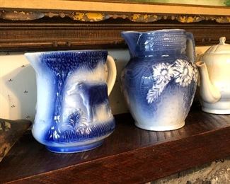 Salt glaze pitchers 