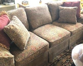 multi -paisley sofa great shape and heavy