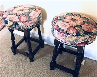 pair of colonial stools