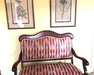 flame stitch settee