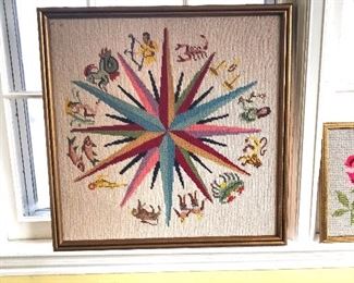 needlepoint astrology signs