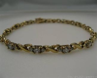 Gold Plated CZ Bracelet