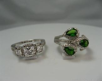 Lot of 2 Silver Rings