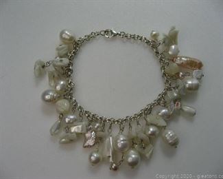 Pearl Bracelet in Sterling Silver