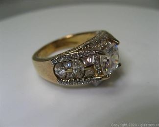 Rose Plated CZ Ring