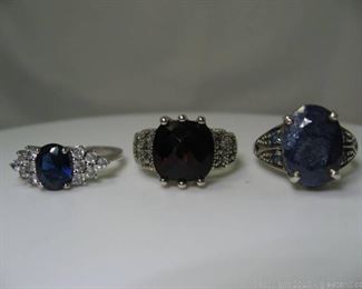 Set of 3 Silver Rings