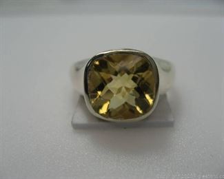 Sterling Silver Citrine Ring