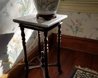 Marble top Plant Stand