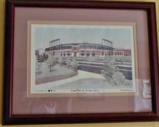 Framed Camden Yards Print