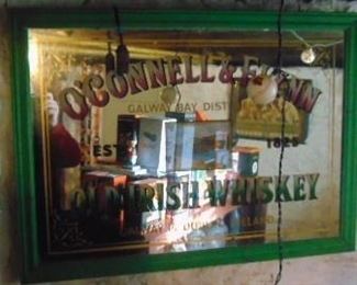 Framed Bar Mirror