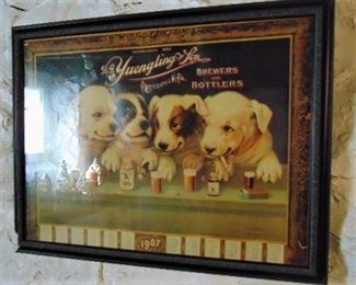 Framed Beer Advertisement Print