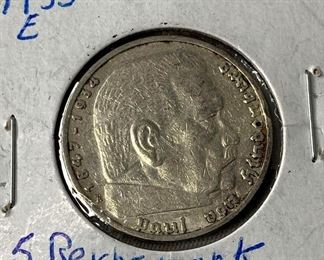 1935-E Germany Deutsches Reich, 5 Mark (Silver)
