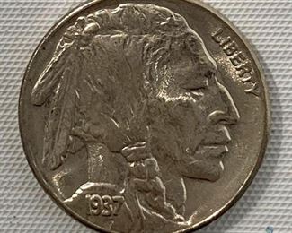 1937-S Buffalo Nickel, MS63

