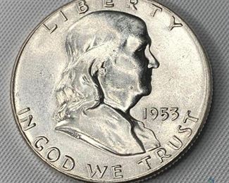 1953 Silver Franklin 50c
