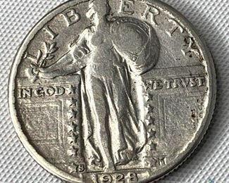 1928-S Silver Standing Liberty 25c
