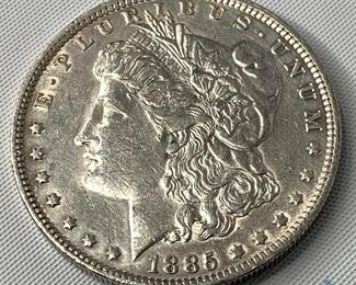 1885-O US Morgan Silver Dollar
