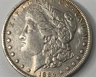 1884 US Morgan Silver Dollar
