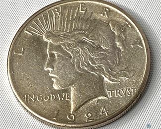 1924-S US Silver Peace Dollar
