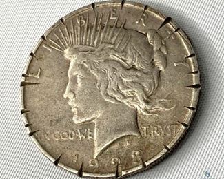 1923-D US Peace Silver Dollar
