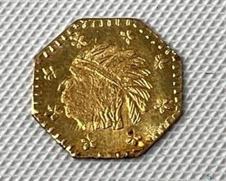 1857 California Gold Token
