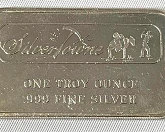 1 Troy Ounce Silver Bar SilverTowne
