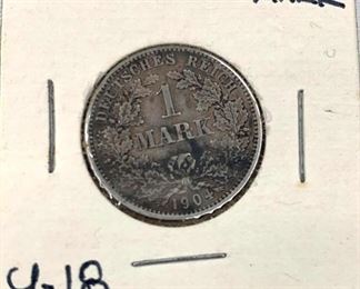 1904-G Germany Deutsches Reich , 1 Mark (Silver)
