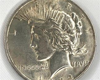 1922 US Silver Peace Dollar
