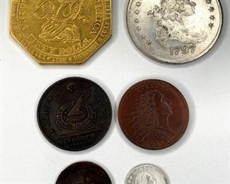 (6) Replicas of Famous US Coins
