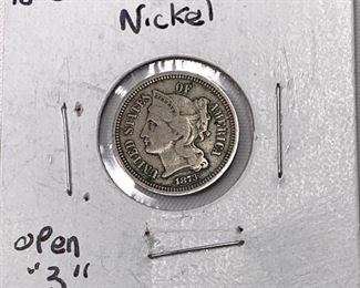 1873 Three Cent Nickel
