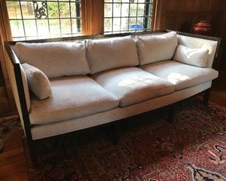 Cisco Brothers Clermont Sofa - 84" W x 33" H x 34" D - Feather & down cushions, wood frame with some blemishes. | Retail: $3,500 | Price: $1,150