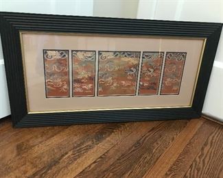 Framed silks - 38” W x 20” H | $225